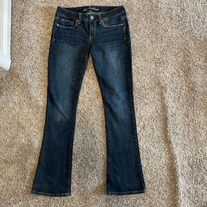American Eagle Outfitters Dark Blue Skinny Kick Jeans